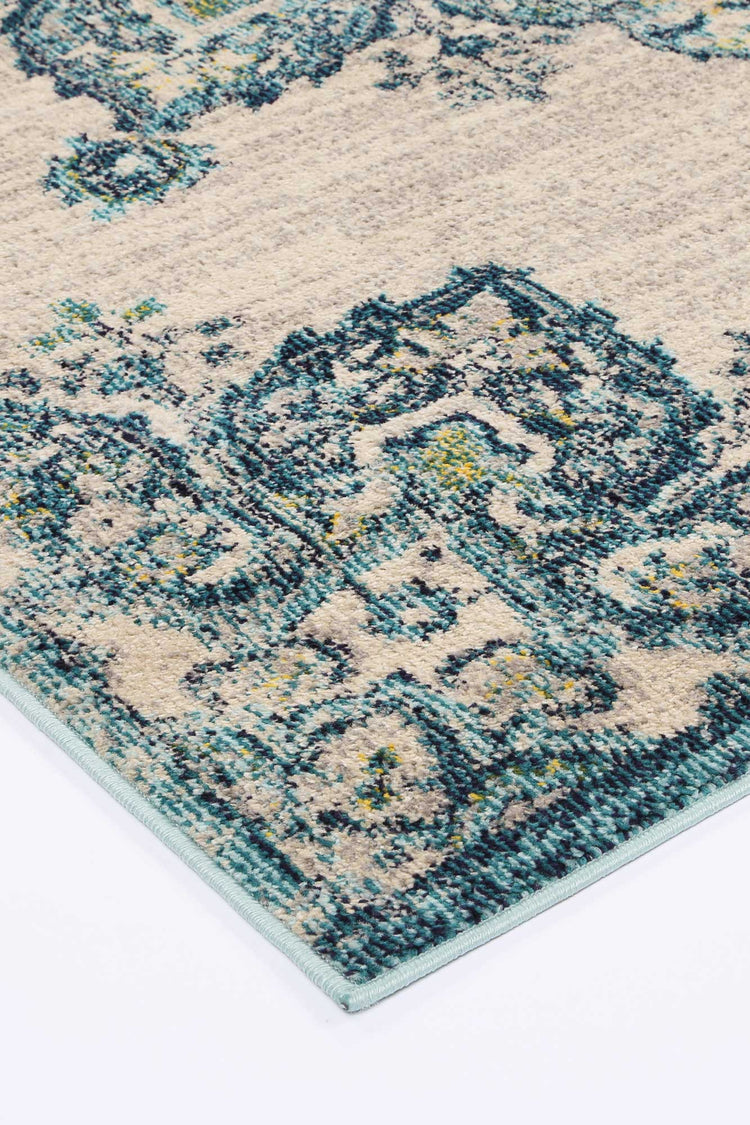 Micah Multi Blue Floral Rug