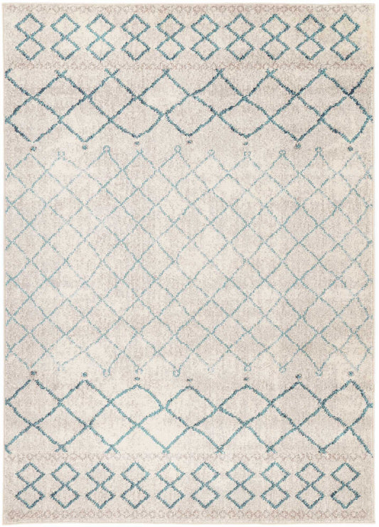 Micah Blue Lattice Rug