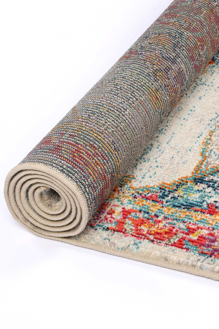 Micah Sky Blue/Multi Traditional Rug